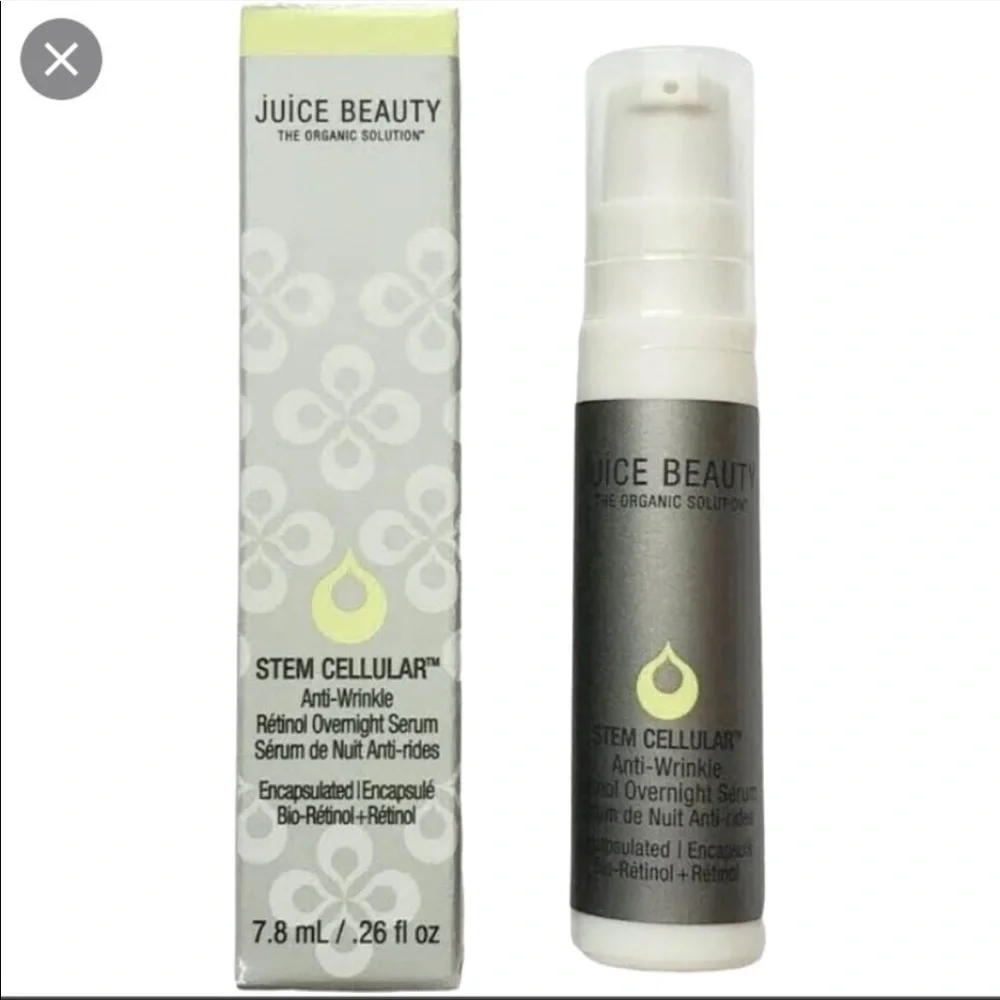 Juice Beauty INSTANT FLASH FACIAL & ANTI-WRINKLE RETINOL OVERNIGHT SERUM duo - Picture 4 of 9